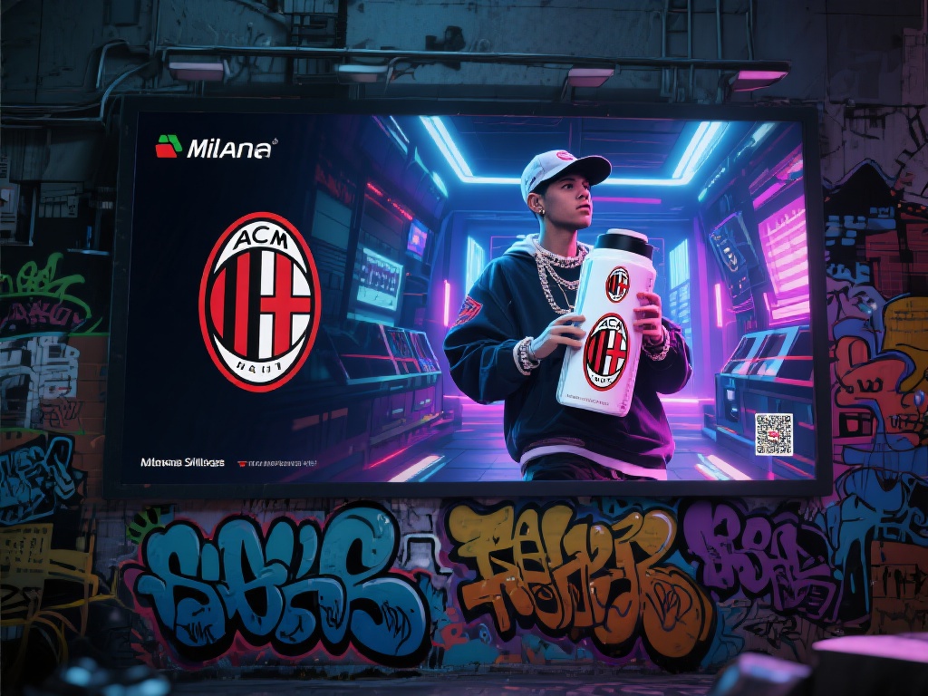 此外，米兰体育还善于利用流行文化元素，将广告图片与
